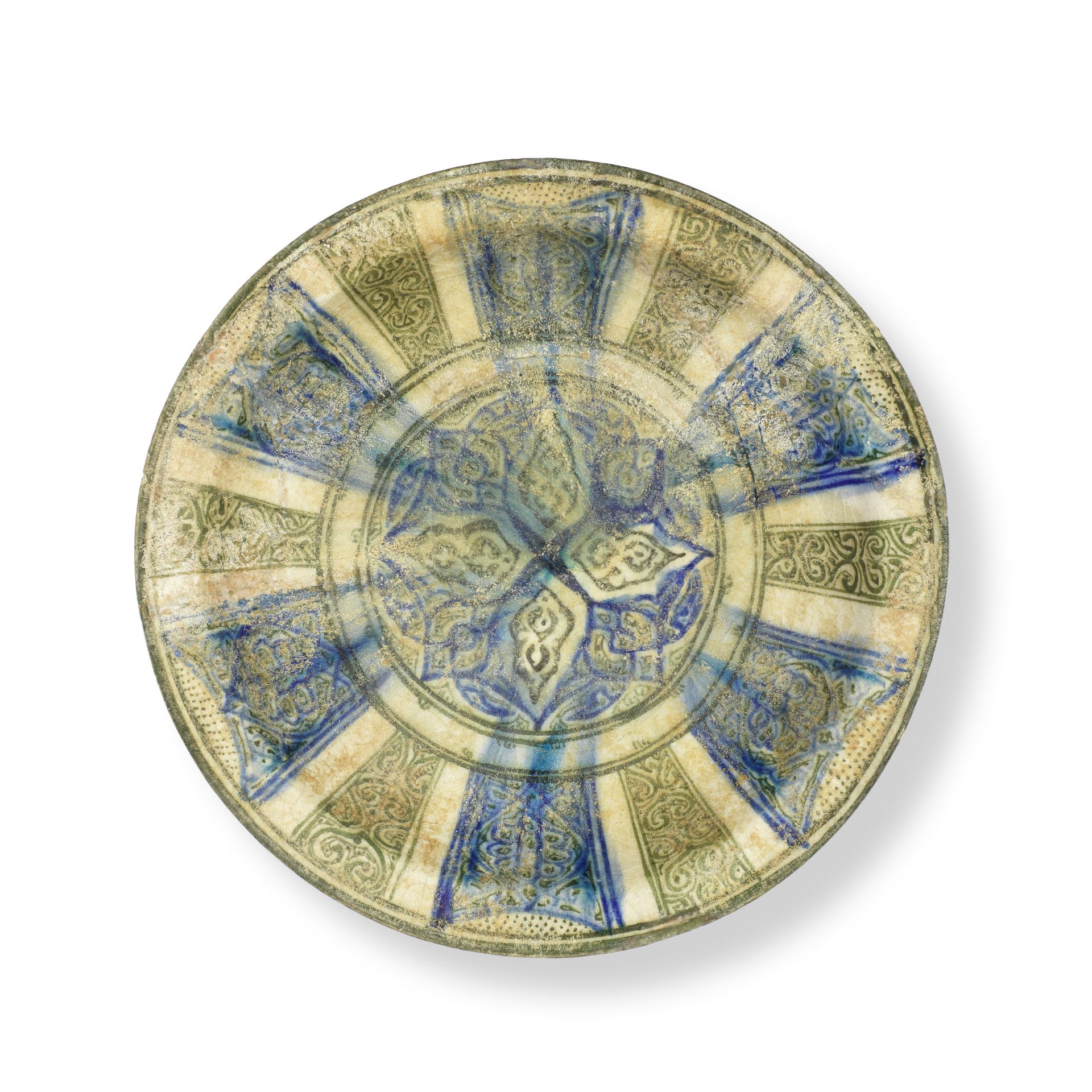 A Sultanabad pottery dish Persia, 13th/ 14th Century