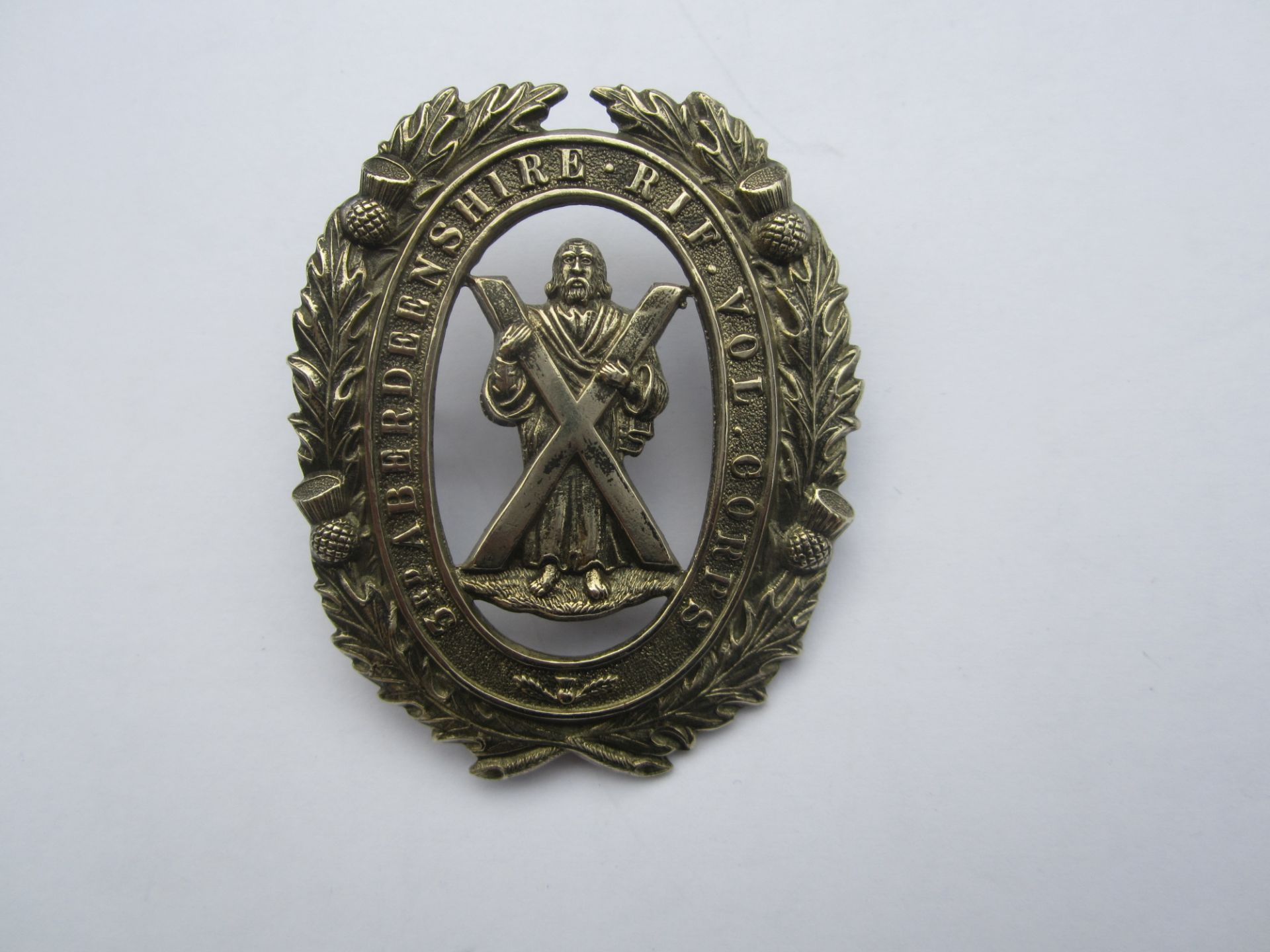 3rd Aberdeenshire Rifle Volunteers Other Ranks Glengarry Badge c.1880-1884,