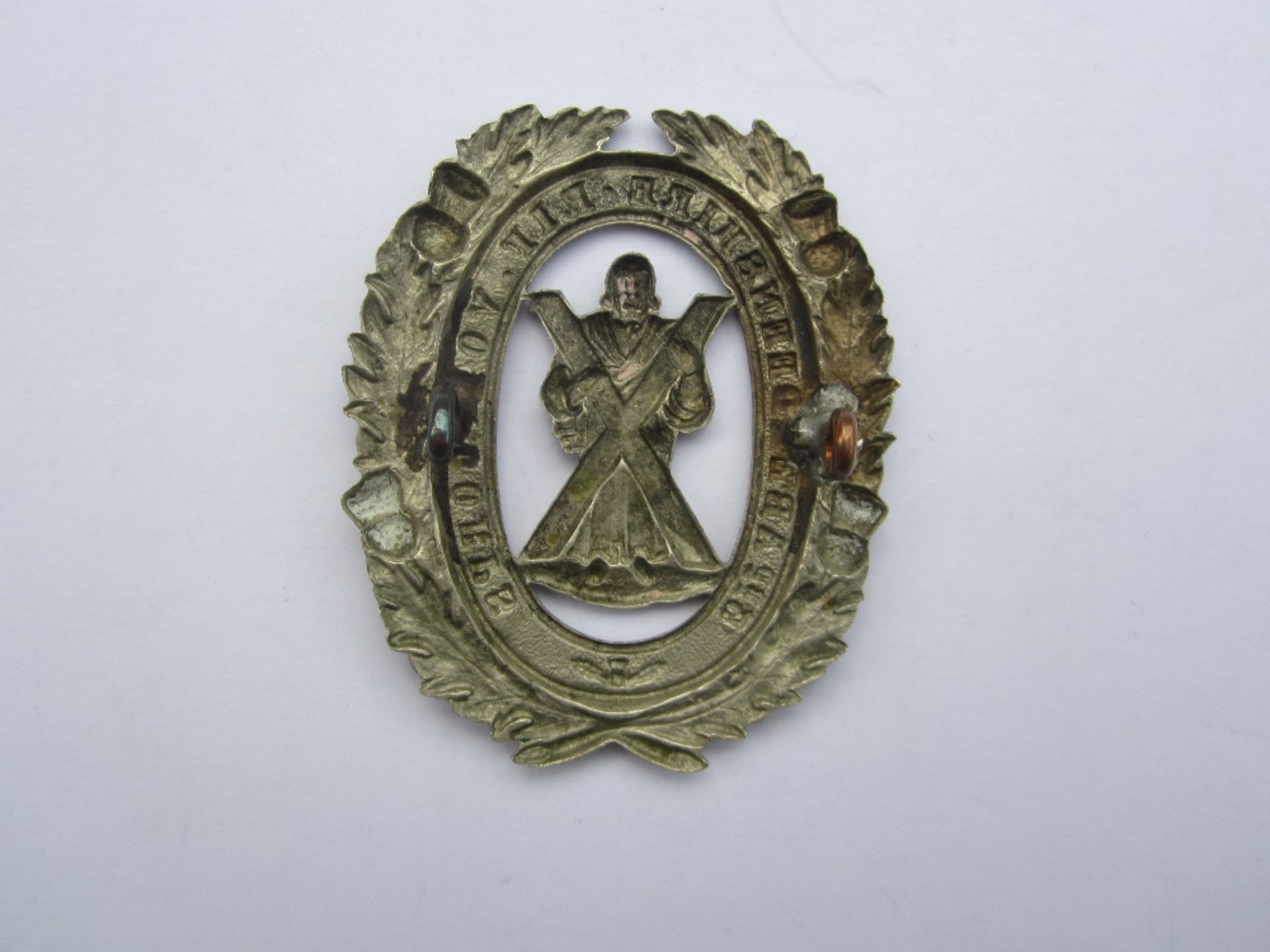3rd Aberdeenshire Rifle Volunteers Other Ranks Glengarry Badge c.1880-1884, - Image 2 of 2