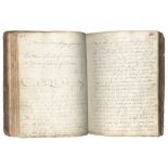 COOKERY & MEDICINE Manuscript culinary and medicinal recipe book written in several hands, contai...
