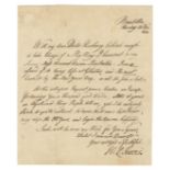 PIOZZI (HESTER LYNCH THRALE) Autograph letter signed ('H:L:Piozzi') to Doctor Thackeray, 'Brunbe...