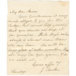 AUSTEN (JANE) Autograph letter signed ('Yours affec.ey/ J. Austen') to 'My Dear Anna [Lefroy]', [...