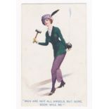 POSTCARDS - HUMOROUS Album containing c.192 humorous or satirical postcards, various dates, mostl...