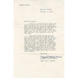 MITCHELL (MARGARET) Typed letter signed ('Margaret Mitchell Marsh') to Mr Harry Haggas ('Dear Mr ...