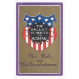 POSTCARDS - AMERICAN Album containing c.295 American suffrage and anti-suffrage postcards, variou...