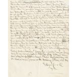 COOK (ELIZA) Autograph poem signed 'Eliza Cook', titled 'Master Onny' with two poems and five let...