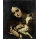 Manner of Francesco Furini Portrait of Saint Agnes unframed