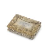 REGIMENTAL INTEREST: a William IV silver-gilt table snuff box Nathaniel Mills, Birmingham 1832