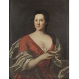 Circle of John Theodore Heins (Norwich 1732-1771 Chelsea) Portrait of a lady, half-length, in a r...