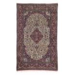A Tabriz silk carpet North West Persia 202cm x 125cm