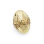 A 9 carat gold egg Garrard & Co Ltd, London 1973