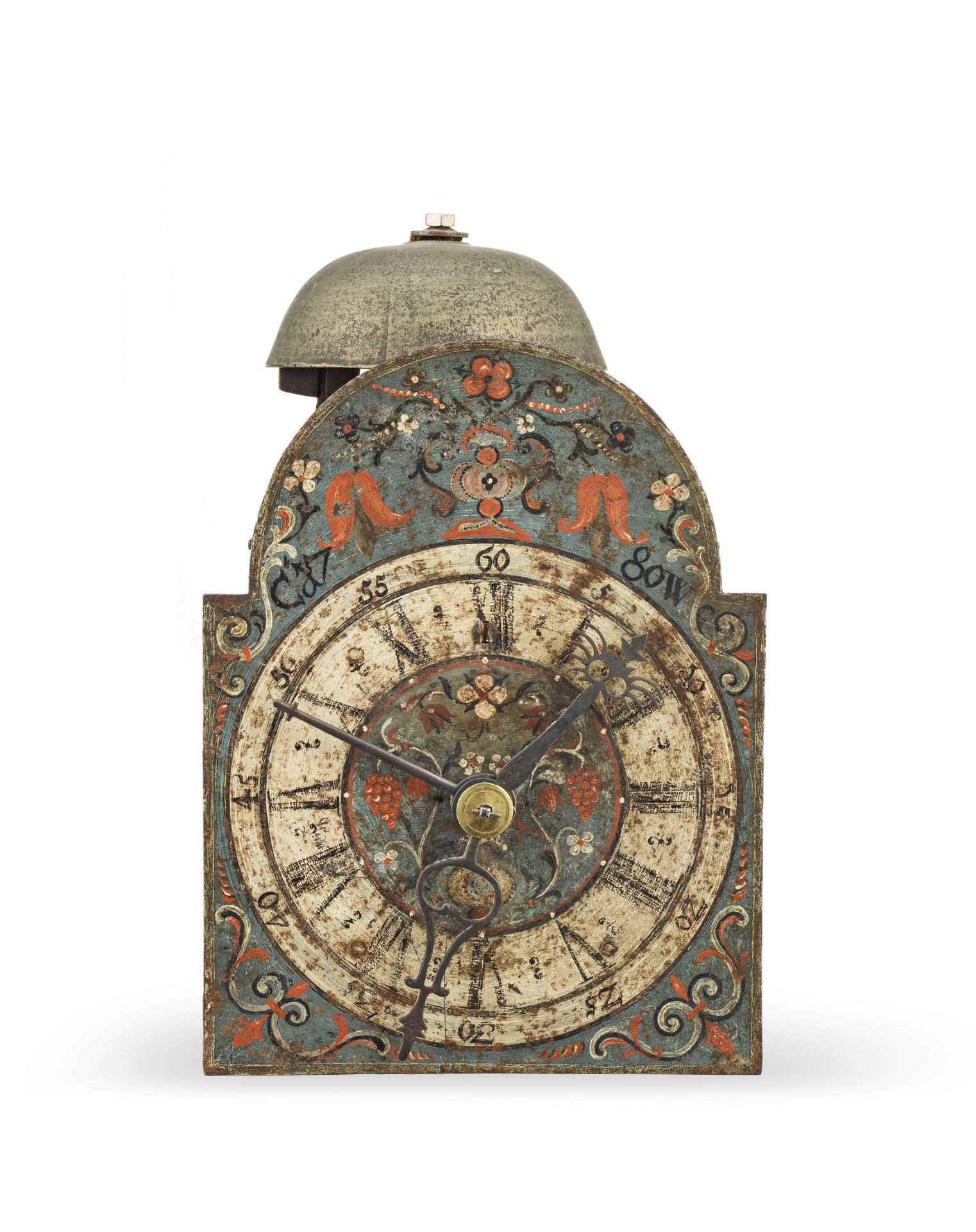 A Continental weight-driven wall clock with alarm the dial and movement associated, the dial sign...