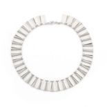 GEORG JENSEN: a silver necklace pattern number 113, stamped Sterling Denmark also with import mar...