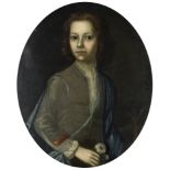 Follower of Jacob Huysmans (Antwerp 1633-1696 London) Portrait of a boy, half-length, holding a r...