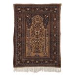 A pair of Tabriz prayer rugs North West Persia 179cm x 137cm