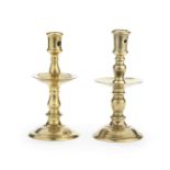 Two 'Heemskirk'-type brass candlesticks probably North-West European, 17th century