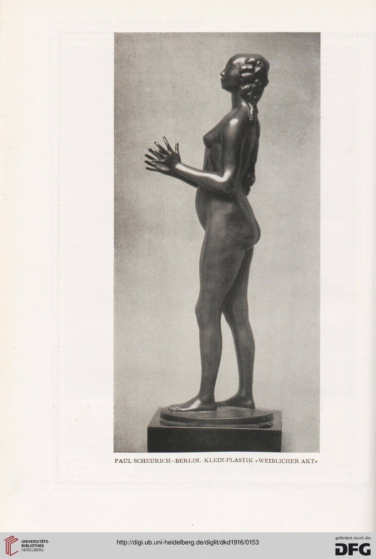 Paul Scheurich (1883-1945): Statuette en bronze repr&#233;sentant une chasseuse nue, circa 1912 ...