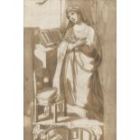 Sienese School, 17th Century The Madonna (together with an Italian School, 18th Century drawing o...