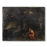 Antwerp School, 17th Century Saint Jerome in the Wilderness unframed