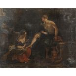 Italian School, 17th Century The Toilet of Venus(?) unframed