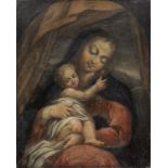 Emilian School, late 17th Century The Madonna and Child unframed