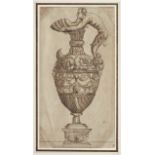 Italian School, late 16th Century Design for a vase unframed
