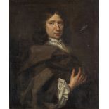 Circle of Mary Beale (Barrow 1633-1699 London) Portrait of a gentleman, half-length, in a brown s...