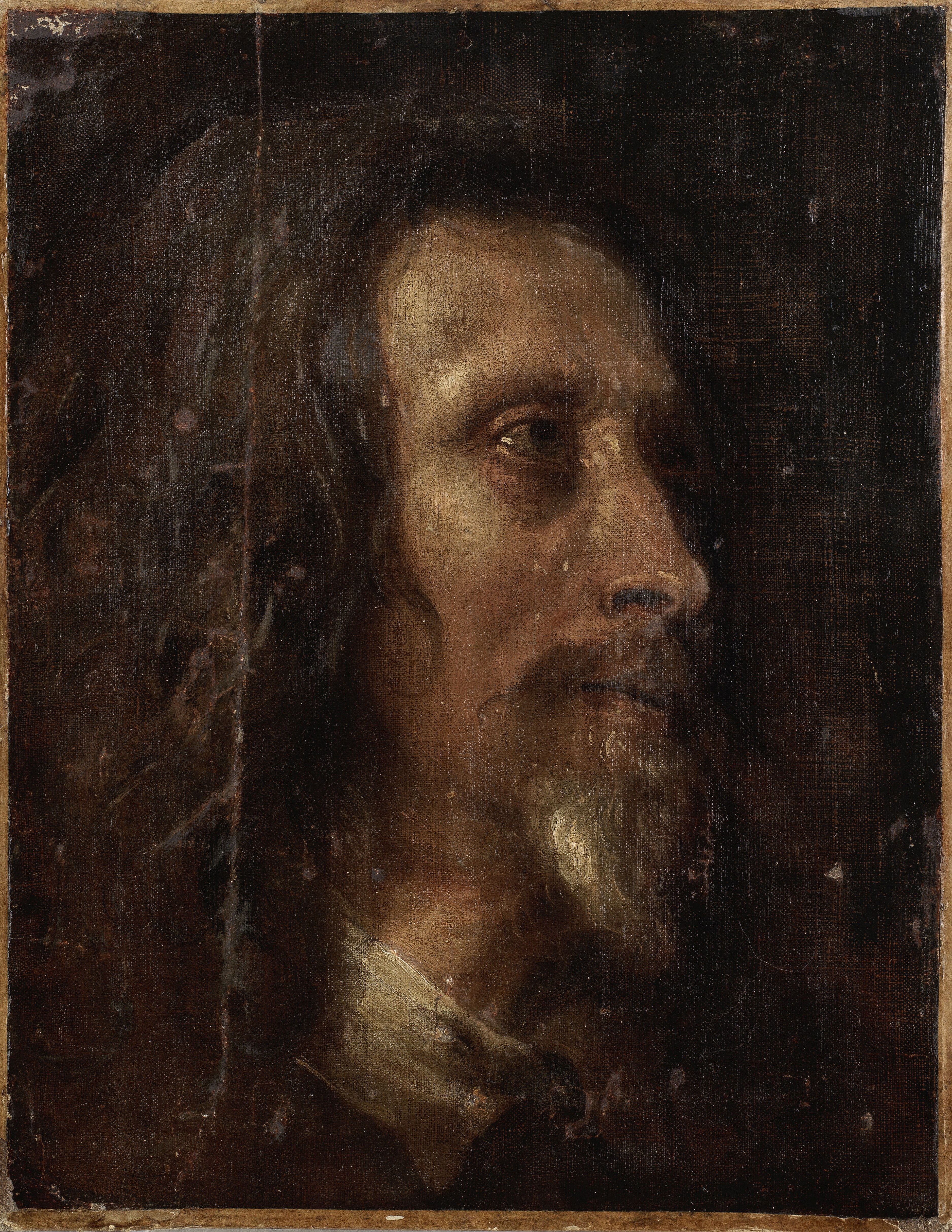 Follower of Sir Anthony van Dyck (Antwerp 1599-1641 London) Head study of a bearded man