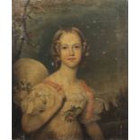 Circle of Thomas Phillips (Dudley 1770-1845 London) Portrait of a young girl, half-length, in a w...