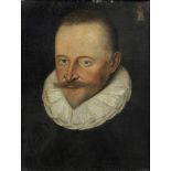 French School, 18th Century Portrait of a gentleman, bust-length, in black