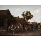 Barend Gael (Haarlem circa 1635-1698) Peasants merrymaking outside an inn