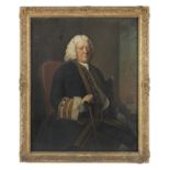 Circle of Thomas Hudson (Devon 1701-1779 Twickenham) Portrait of Captain John Wingate RN. (1688-1...