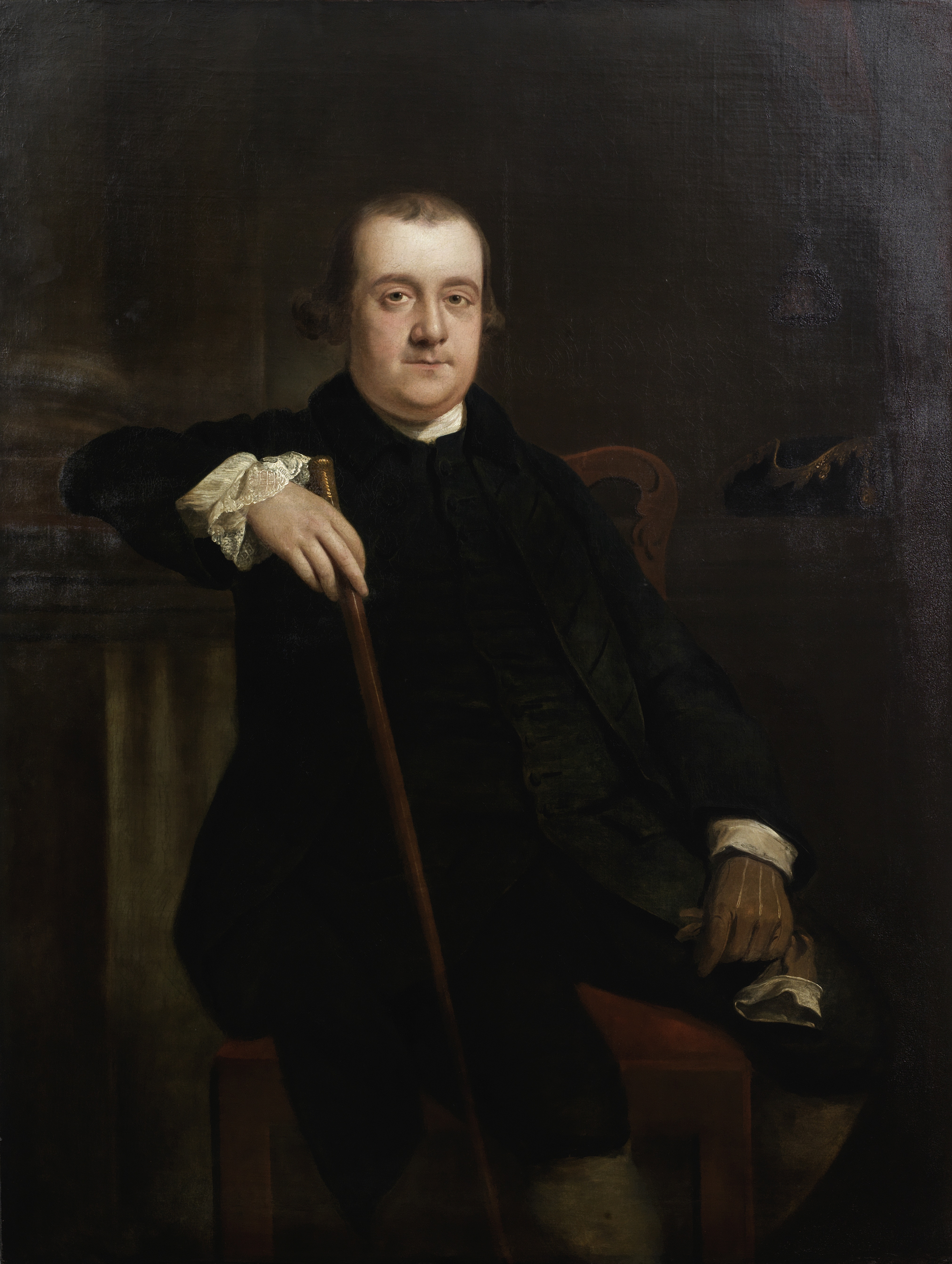 Sir Nathaniel Dance Holland, Bt. (London 1734-1811 Winchester) Portrait of a gentleman, three-qua...