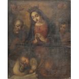 Spanish School, late 16th Century The Holy Family with an angel