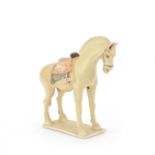 A STRAW-GLAZED POTTERY MODEL OF A HORSE Sui Dynasty