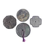 FOUR VARIOUS BRONZE MIRRORS Song/Yuan Dynasty (4)