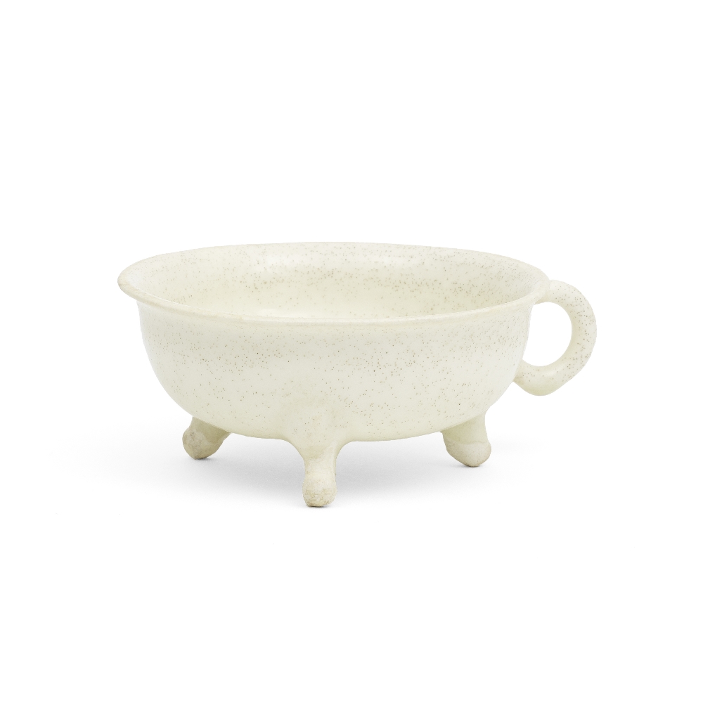 A CREAM GLAZED TRIPOD CUP Probably Tang Dynasty - Image 2 of 2