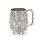 A CHINESE EXPORT SILVER MUG Wang Hing mark, Hong Kong, Canton and Shanghai, late 19th century