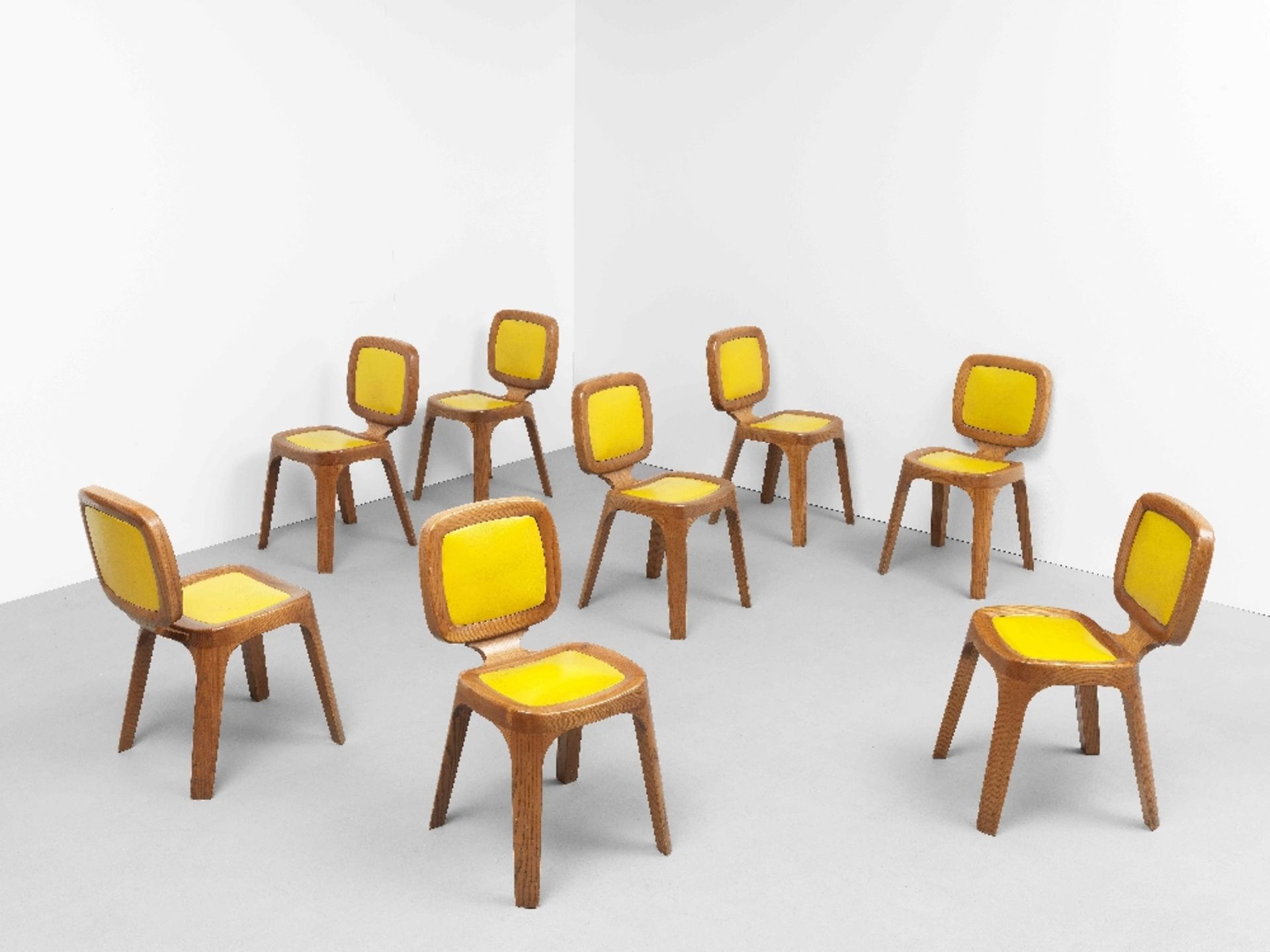 Marc Newson Set of eight 'Coast' dining chairs, from the Coast Restaurant, London, 1995 - Bild 2 aus 2