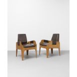 John Wright Pair of armchairs, from the 'SS Canberra' ocean liner, 1960s