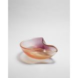 Archimede Seguso Large shell-form bowl, circa 1955