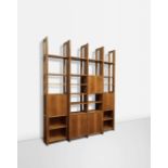 Luigi Zuccoli Unique bookcase, designed for the 'San Fermo' building, Como, circa 1954