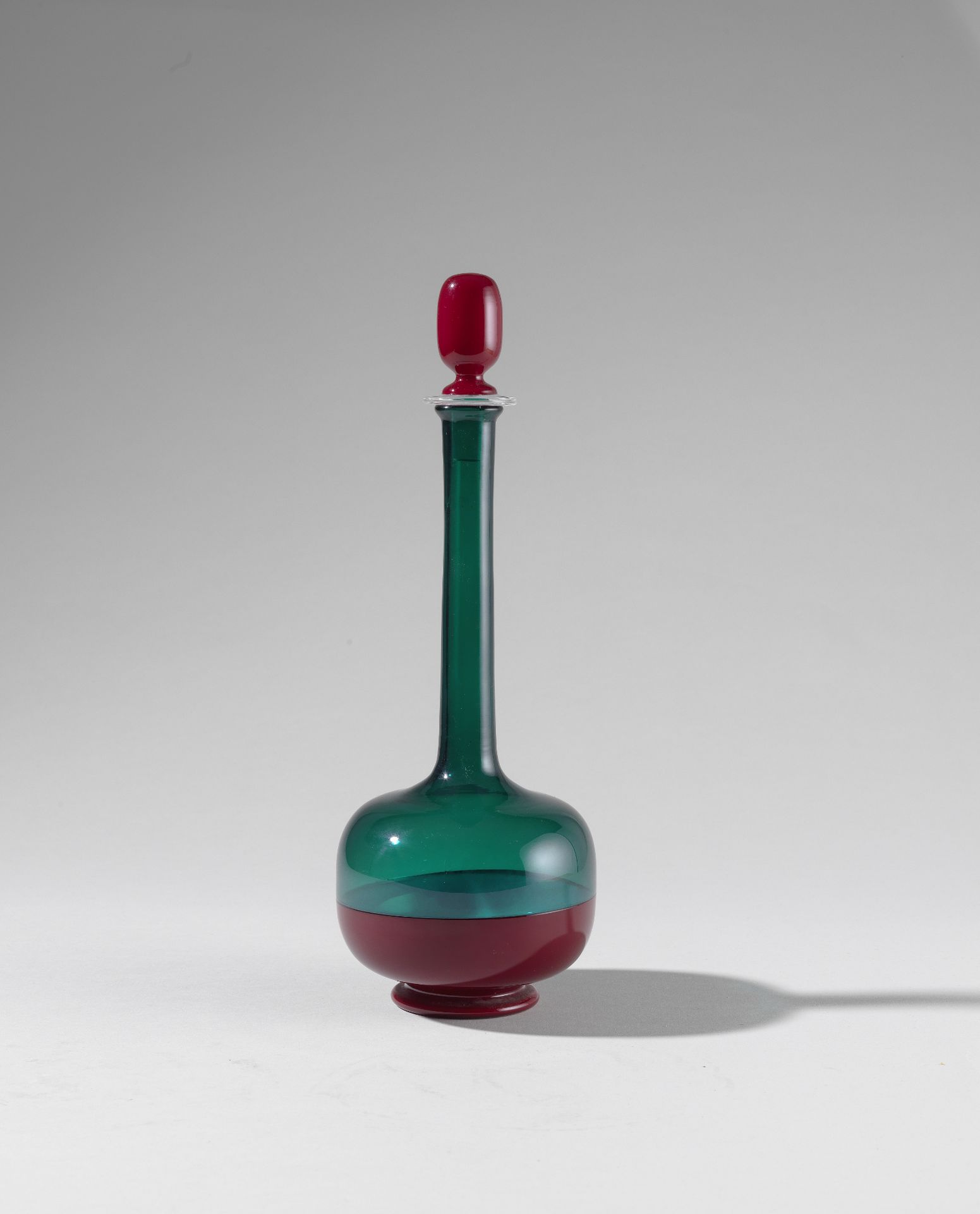 Gio Ponti Bottle with stopper, model no. 4491, from the 'Morandiane' series, circa 1949