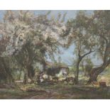 William Watt Milne (British, 1865-1949) 'Trees in Osmunda Garden' 79 x 94.5 cm. (31 1/8 x 37 3/16...