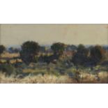 James Paterson PRSW RSA RWS (British, 1854-1932) West Linton 12 x 20.3 cm. (4 3/4 x 8 in.)