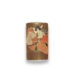 UEMURA ENSHU (BORN 1955) A Gold-Lacquer Three-Case Inro Showa (1926-1989) or Heisei (1989-2019) e...