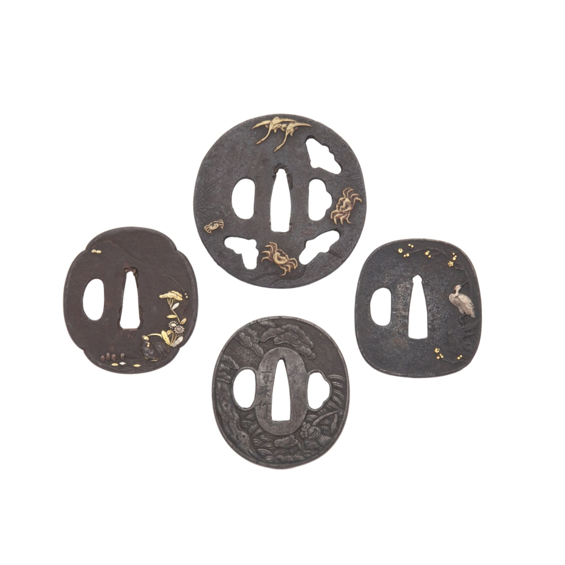 Four Iron Tsuba (4)