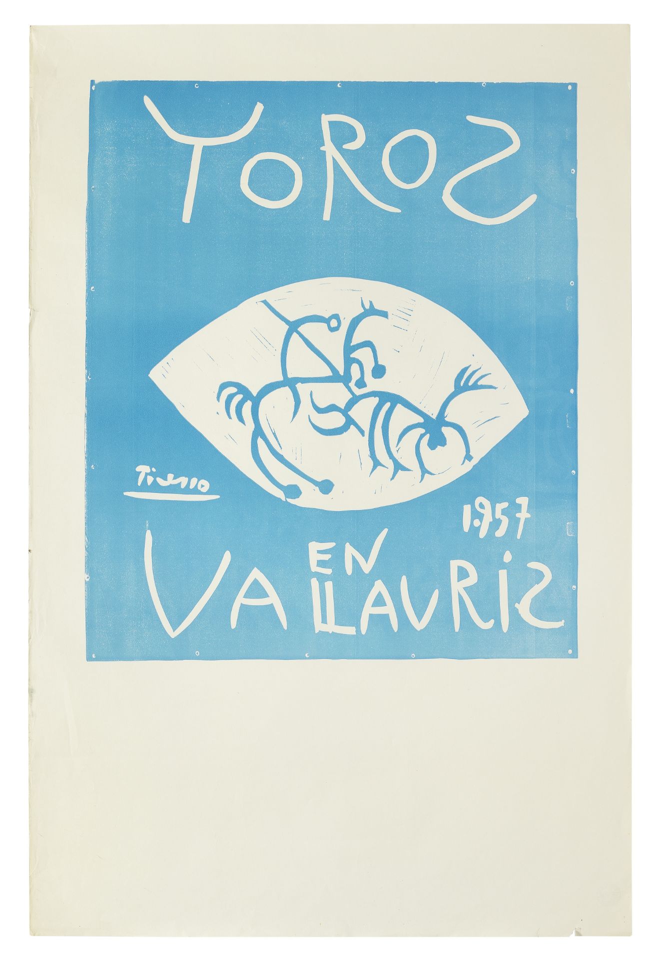 Pablo Picasso (1881-1973) Toros en Vallauris 1, 1957 (This work is a proof aside from the edition...
