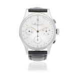 Breguet. A recently serviced stainless steel manual wind flyback chronograph wristwatch Ref: 976,...