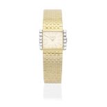 Patek Philippe. A lady's 18K gold diamond set manual wind bracelet watch Ref: 3368/2, Circa 1965